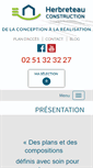 Mobile Screenshot of constructions-herbreteau.com
